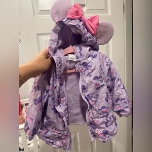 Disney Minnie Mouse Lavender Kids Puffer Jacket